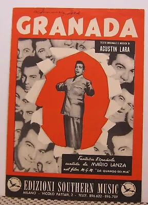 Granada - Agustin Lara - Sheet Music  1953 • $4.73