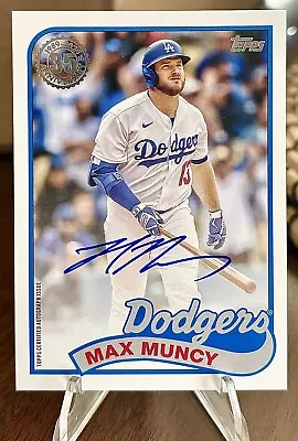 2024 Topps Series 1 Max Muncy 1989 Topps Auto #89BA-MMU Los Angeles Dodgers • $9.50