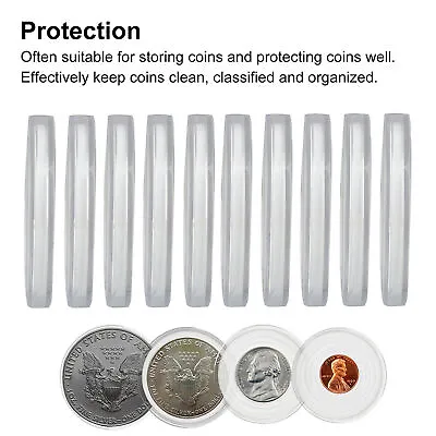 20 Sets 46mm Coin Holder Capsule Protector Easy To Carry Coin Collection Capsule • $8.59