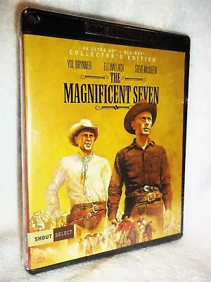 The Magnificent Seven (1960) (4K/Blu-ray 2023) NE Steve McQueen Classic Western • $39.99