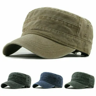 Classic Army Plain Hat Cadet COMBAT FIELD MILITARY CAP-STYLE PATROL Baseball New • £7.51