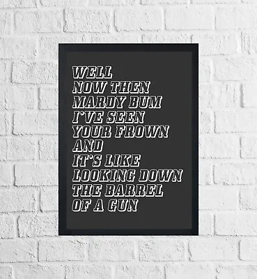 £5.95 • Buy Arctic Monkeys Poster Mardy Bum Song Lyrics Print Doodle Art Wall Hanging Gift
