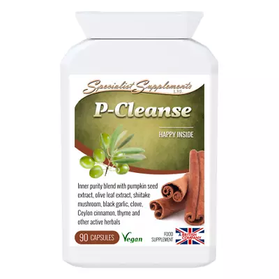 P-Cleanse Anti-parasitic Anti-bacterial Anti-microbial Anti-fungal Capsules • £13.99