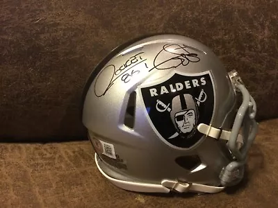 Oakland/ LA RAIDERS Rocket Ismail #86 SIGNED VSR4 MINI HELMET  BECKETT CERTIFIED • $50