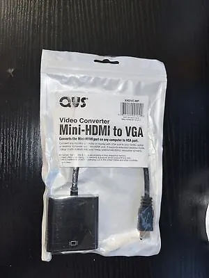 Qvs XHDVC-MF Mini-hdmi To Vga Adap Video Converter (xhdvcmf) • $7