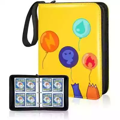 Kids Premium TCG Trading Card Binder A5 Album Folder - 4 Pocket 400 Cards • £7.99