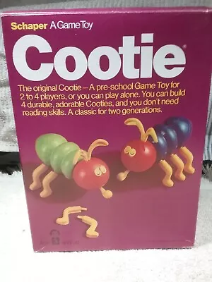 Vintage 1976? Schaper Cootie Game Toy- Bug Parts Complete - Missing Game Board • $20