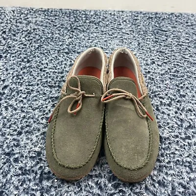 Patagonia Kula Mocassin Shoes Womens 8.5 Olive Night Green Slip On Boat Shoes • $22.99