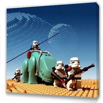 £7.49 • Buy Lego Brick Patrol Canvas 10 X10   Framed Picture