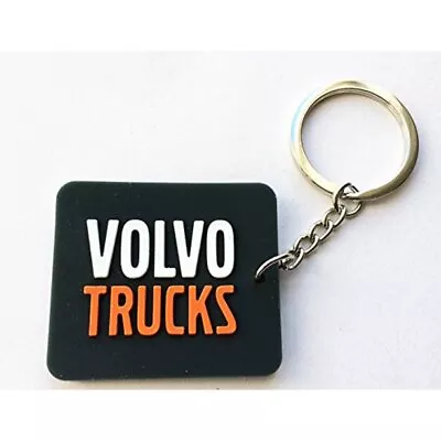 VOLVO TRUCKS Official Driver Life Black & Orange Durable Rubber Key Chain Tag • $9.99