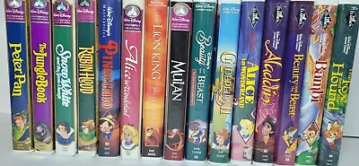 Build A Movie Lot: Walt Disney VHS Tapes - Black Diamond Masterpiece Home Video • $7.95