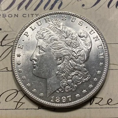 ✯1897 GEM BU Morgan Silver Dollar MS ✯ 1 Choice Mint UNC From Roll Estate Lot ✯ • $131