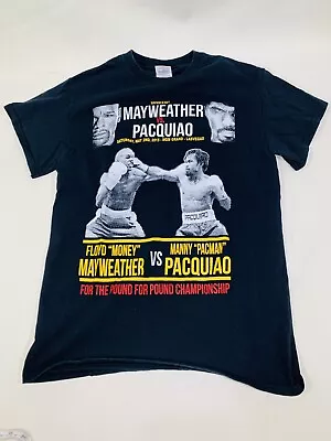 Floyd Mayweather T-Shirt Men's Black Money Rap Tee Vs Pacquiao Adult Boxing Sz S • $29.69