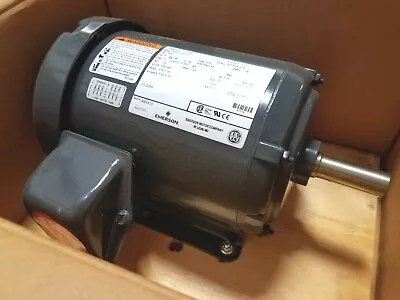 New In Box Emerson 1 Hp 3 Phase Motor / U1pb2  230/460 Volt 1765 Rpm 7/8  Shaft • $248