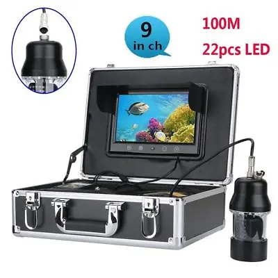 9 Color Screen 360 Rotating Camera Underwater Fishing Video Camera Fish Finder • $398