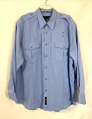 5.11 Tactical Series Light Blue Uniform Shirt 42147 Size 34-35 (17-17 1/2) • $12.99