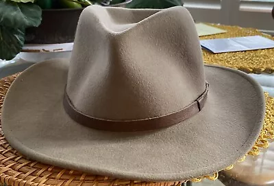 Vintage Woolrich 100% Brown Fedora Wool Hat  Size Small • $28