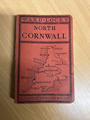 NORTH CORNWALL 1950s? Ward Locks Red Guide Hardback Maps Photos Padstow Bude • £4.50