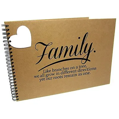 A3/A4/A5 Family Tree Roots Scrapbook Landscape Card Photo Album • £7.99