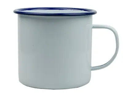 Falcon Enamel White Mugs 9cm / 1 Pint • £10