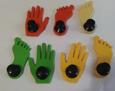 Vtg 1970-1980's Lot 7 Hand & Foot Magnetics LockerSchool Office Hook Holder MCM • £10.86