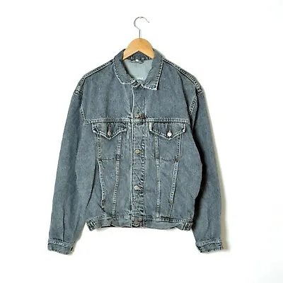 MUSTANG Denim JACKET Men Size M Gray Stone Wash • $40