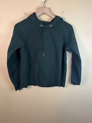 D45-Anthropologie Moth Sweater Hoodie Size XS Green Long Sleeve • $13.50