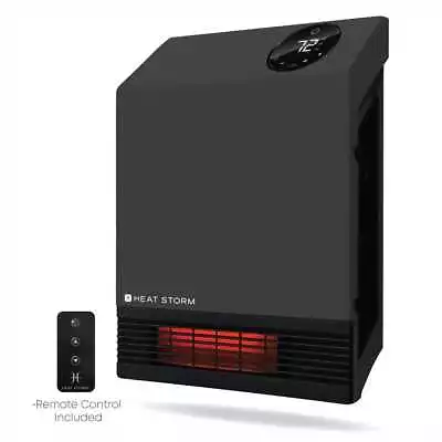 Heat Storm Infrared Wall Mount Heater 1000-Watt 1500 Btu/h Auto Shut Off Gray • $99.03