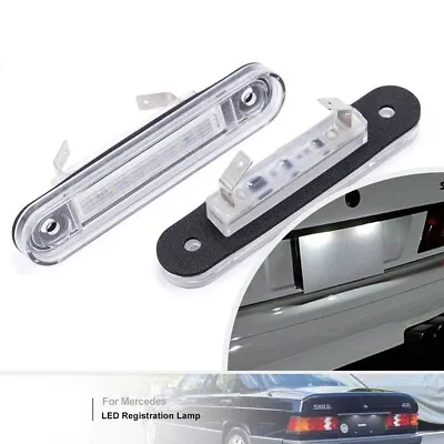 2x White 6000K LED License Plate Lights For 1984-1991 Mercedes-Benz W124 E-Class • $15.99