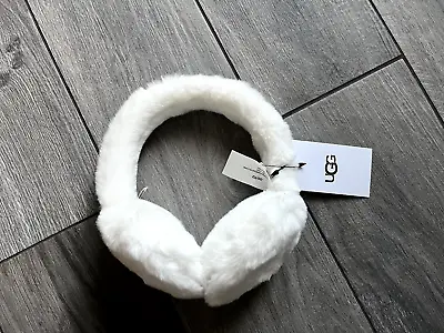 Ugg Australia White Faux Fur Earmuffs Nwt One Size • $41.99