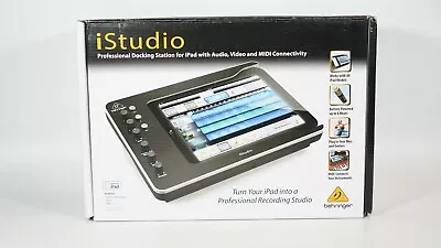 Behringer IStudio IS202 IPad Recording Dock Interface W/ MIDI Phono XLR 1/4  • $85