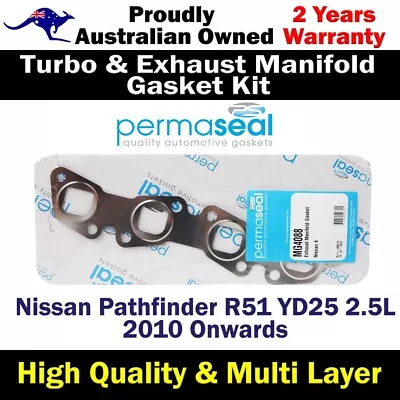 Permaseal Exhaust Manifold Gasket For Nissan Pathfinder R51 YD25 2.5L 2010- • $55.20