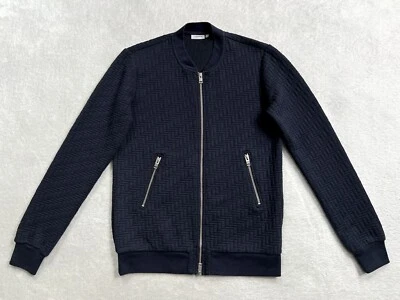 £30 • Buy Genuine Authentic Men’s Navy J Lindeberg Randall Quilt Jersey Jumper Size Small