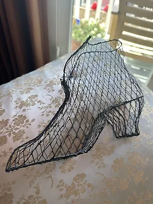 Vintage Victorian Style Women’s Chicken Wire Mesh Art Boot Sculpture Decorative • $12