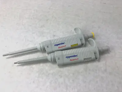 Lot Of 2 Eppendorf Research 10 20 .5-10ul 2-20ul Pipettes • $163.99