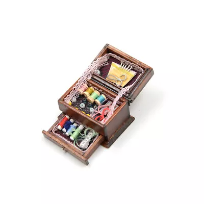 Vintage Sewing Needlework Needle Kit Box 1:12 Dollhouse Miniature Mini Decor _$q • $2.86