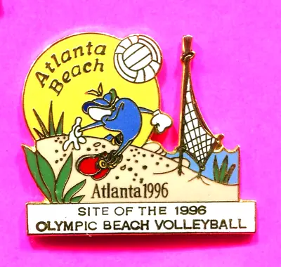 1996 Olympic Pin Izzy Beach Volley Ball Pin Atlanta Beach Pin Rare Pin • $25