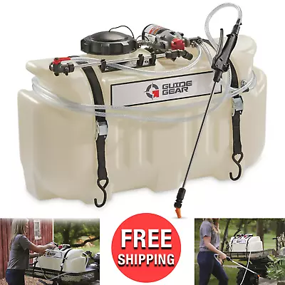 Heavy-Duty 26 Gallon ATV Broadcast And Spot Mounted Chemical Sprayer Garden Weed • $252.80