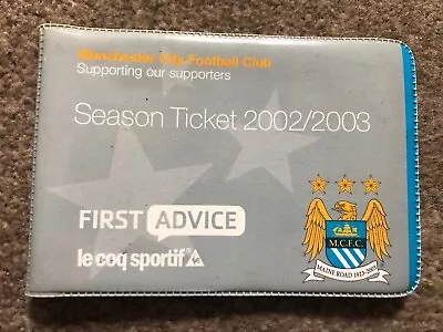 Maine Road Last Season Kippax Lower Season Ticket 2002-03 • £19.95