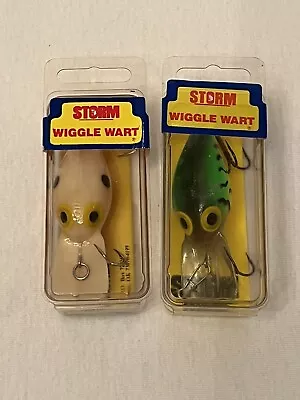 Vintage Storm Pre Rapala Wiggle Warts V9 V74 Crankbait Fishing Lure Sealed🍒 • $50