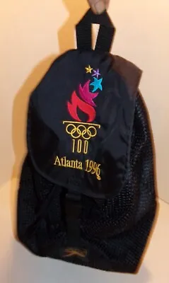 Vintage Speedo Swim Black Mesh Bag Atlanta 1996 Olympic Games Collection • $39.99