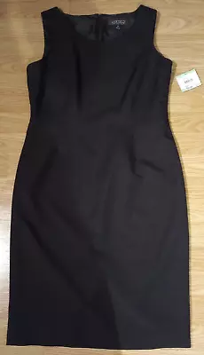 Vintage Kasper Sleeveless Black Knee Length Size 8 Dress Brand New With Tags • £8.10