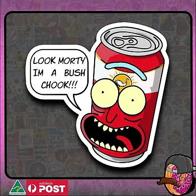 Bush Chook Morty Hard Hat Sticker - Vinyl Sticker • $3.66