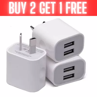 $8.99 • Buy 5V 3A Dual USB Universal Travel AC Fast Wall Charger Power Adapter AU Plug Phone
