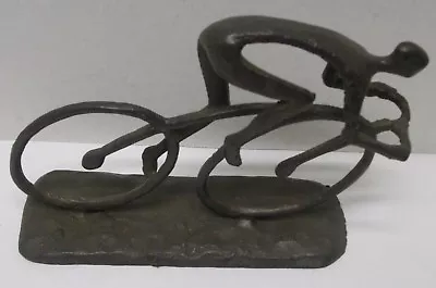 $119 • Buy Bicycle Racer, Cast Metal Sculpture, Trek, Cannondale, Specialized 