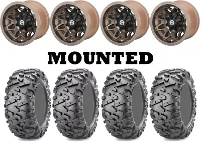Kit 4 Maxxis Bighorn 2.0 Tires 25x8-12/25x10-12 On Moose 416X Bronze Wheels CAN • $1195.11