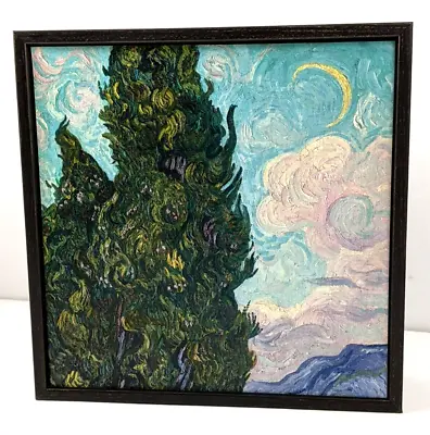 The Metropolitan Museum Of Art Van Gogh Cypresses Framed Art Print Reproduction • $24.74