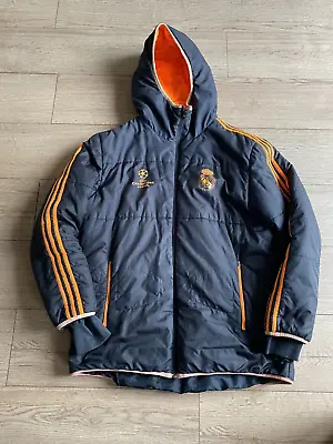 Adidas UEFA Champions League Coat Size 44/46 Black Waterproof Official Jacket • $48.37