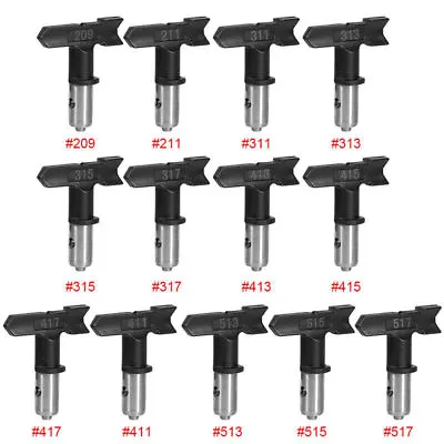 Durable Black Airless Spray Gun Tip Kit #209-#517 For Wagner Paint Sprayer • £4.64