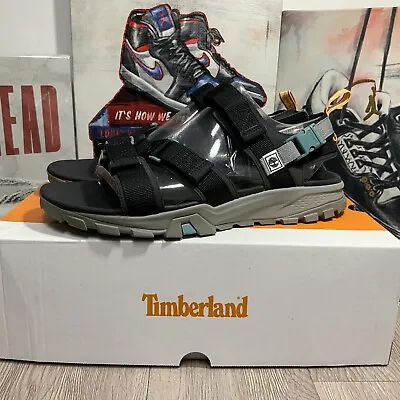 *NEW* MEN Timberland GARRISON TRAIL WEBBING-STRAP SANDAL 13M Black (0A2E45 015) • $39.99